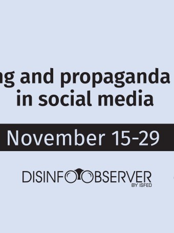 Discrediting and propaganda messages in social media: November 15-29