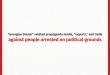“Georgian Dream”-related propaganda media, “experts,” and trolls against people arrested o ...